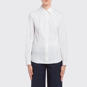 PRADA Poplin Button- Down Blouse  size 44